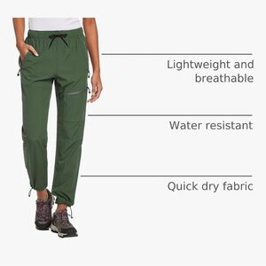 Green Cargo Jogger Pants